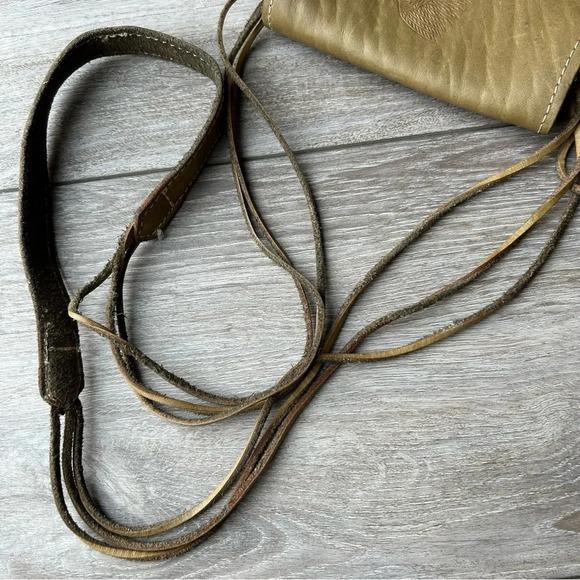 Vintage OTTO Full Leather Tribal Satchel Crossbody Bag - Picture 12 of 16